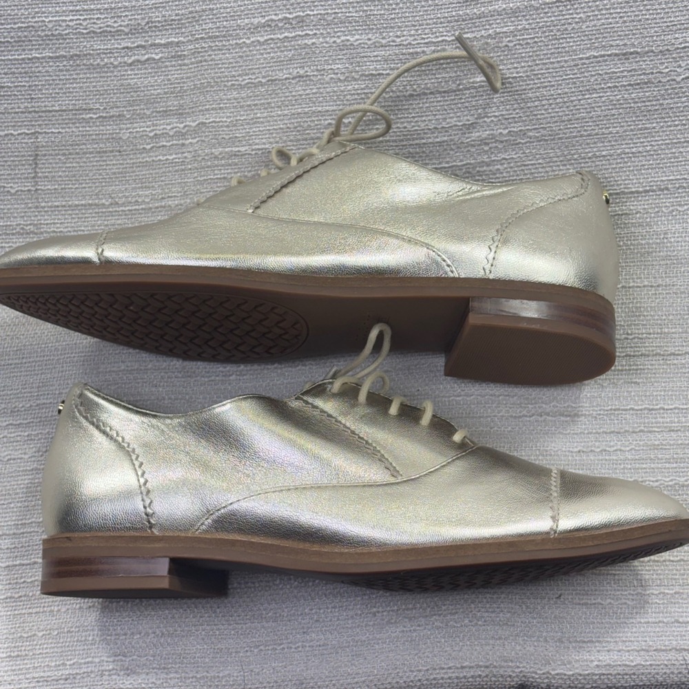 Cole Haan Grand 360 Gold Metallic Leather Oxford Shoes W20351 Womens 6B - Picture 11 of 11